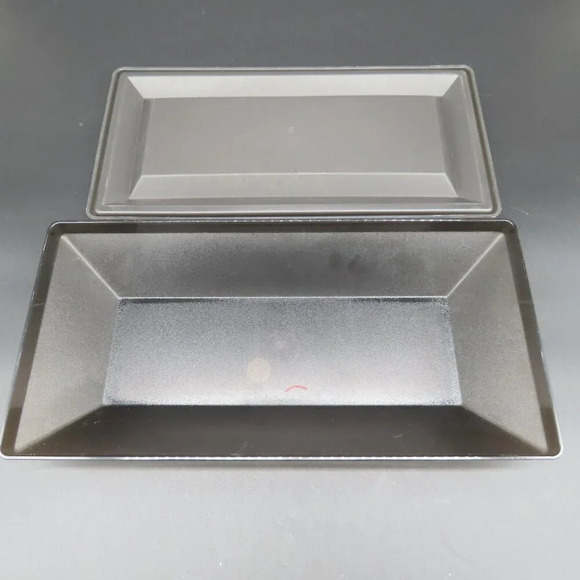 Tupperware Get Together Buffet Complete 7 Piece Set Black Tray Containers - Picture 7 of 11